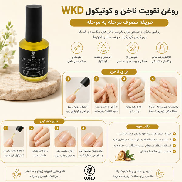 طریقه مصرف روغن کوتیکول